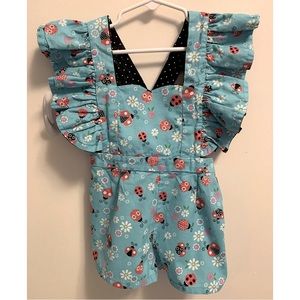 Toddler Ladybug Romper Size 3T